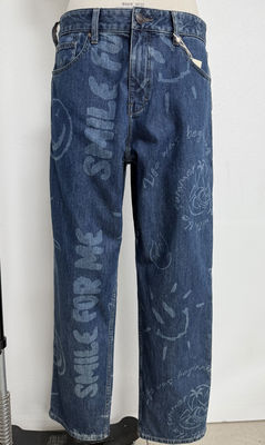 Pria Jeans Straight Leg Praktis Dan Bergaya Back Pocket Desain