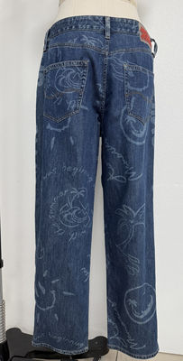 Pria Jeans Straight Leg Praktis Dan Bergaya Back Pocket Desain