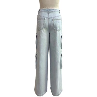 Wide Leg Fit High Waisted Stretch Jeans Untuk Silhouette Yang Menghibur