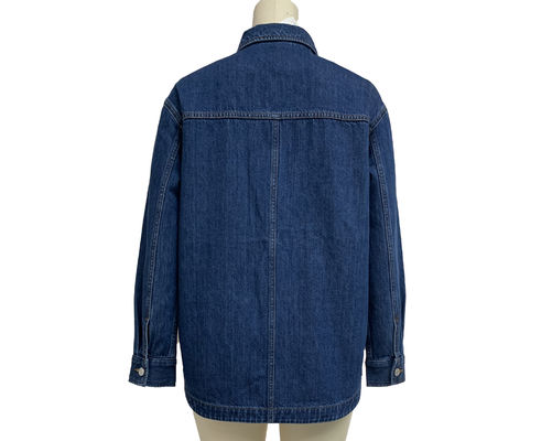 Oversize Jeans Shirt Overshirt Denim untuk gaya santai dan nyaman