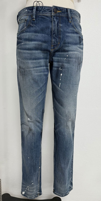 Cuci berat Dan Vintage Lenyap Finish Denim Bagian bawah Untuk getaran nostalgia