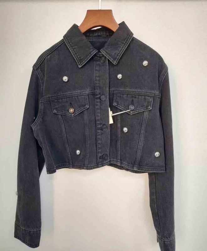 Vintage Elegance Cut Denim Jaket Trendi Edgy Cari Berbagai Pakaian