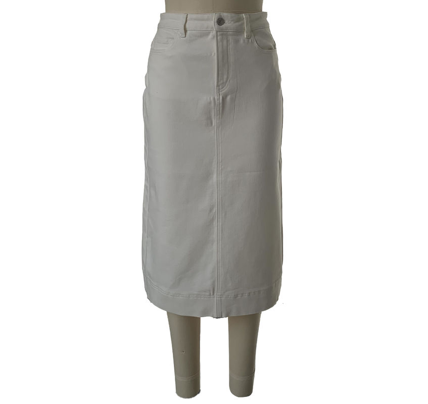 Rok Denim Pinggang Tinggi Long Jean Rok Untuk Silhouette Yang Menggemaskan Dan Elegan